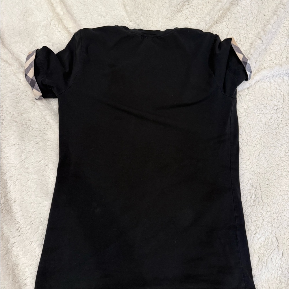 Burberry Black Crew Neck Top - Picture 3 of 4